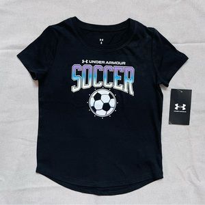 NWT Girls Under Armour Soccer TShirt